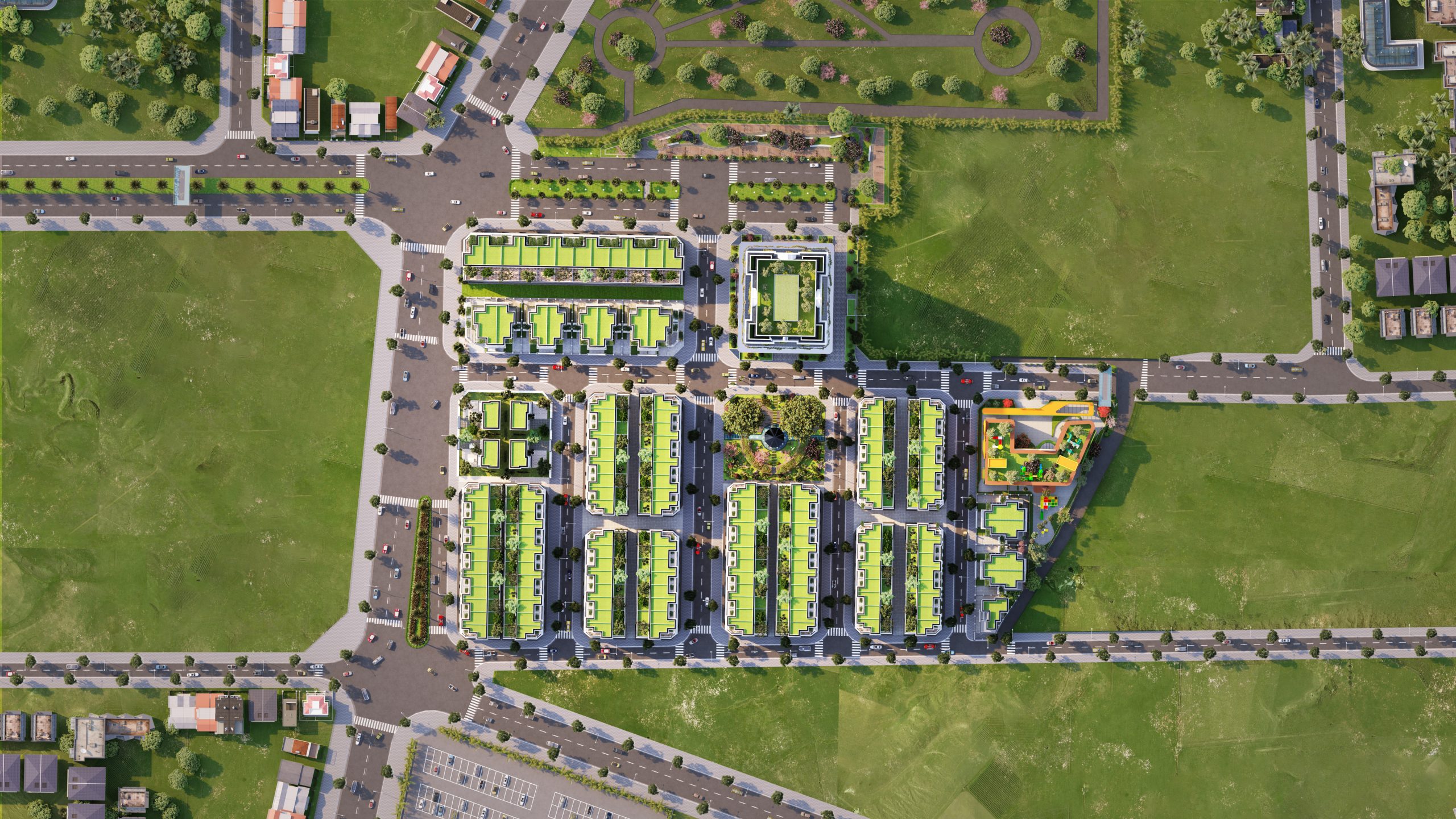 3. Ảnh topdown dự án
